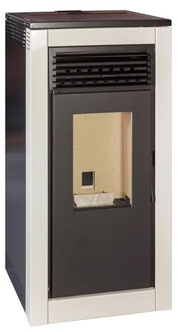 TJ - Estufa de Pellets Modelo Vera (BLANCO, 12 kW)