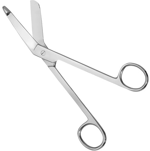 First Aid Scissors, Bandage Tough Cut Tuff-Cut Trauma Medical Shears for Nurses, Paramedics Doctors Theatre, Hospitals, Veterinary, Firefighter, Rescue, Home (Chrome)