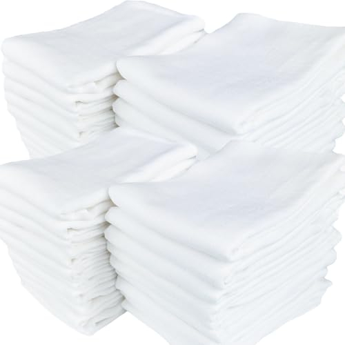 PLUMERI Mulltücher Baby 70x80 cm, 115 g/m², 20er Pack Waschlappen Mullwindeln, Spucktücher für Neugeborene, Oeko-TEX Standard 100