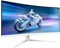 PHILIPS Evnia 34M2C5501A - 34 inch WQHD Curved Gaming Monitor, 180 Hz, 1 ms, FreeSync Premium, Ambiglow (3440x1440, 2x HDMI 2.0, 1x DisplayPort 1.4, USB Hub) white
