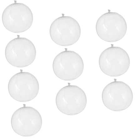 TOYANDONA Lot de 10 Ballons De Plage Gonflables Transparents pour Décorations De Fête De Piscine D'Été Jeux d'eau pour Enfants Ballon De Natation Transparent Fournitures De Fête