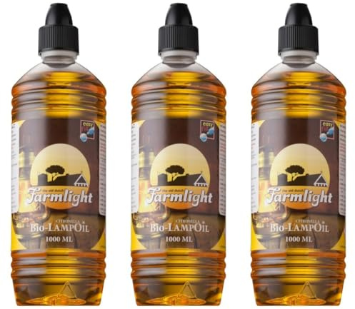 HORECA CANDLES Huile de Lampe Bio à la Citronnelle – 3x1L – pour Lampes à Huile, Torches de Jardin & Lanternes – Parfum Naturel & Longue Durée