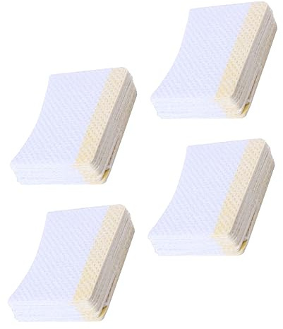 NIYANGLE Bogenförmige Wimpernpads 160 Stück Zuverlässige Make Up Entferner Kissen Kompakt für Zuhause und Reisen Wimperncreme Reinigungspads