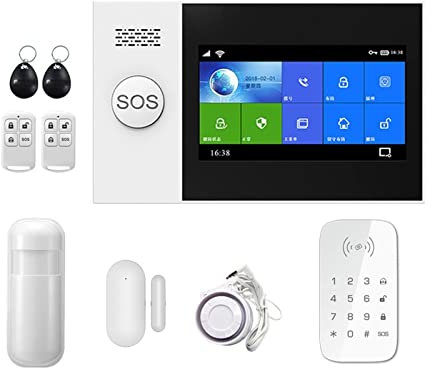 Sistema di sicurezza domestica, 4G Tuya Wireless Home GSM Sicurezza domestica con di allarme antifurto sensore rilevatore di movimento(W.)