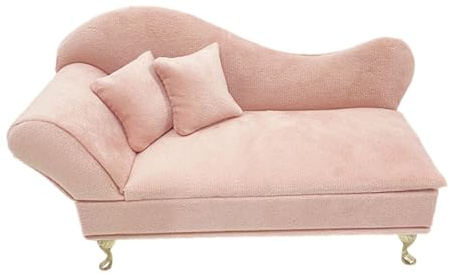 Puppenhäuser im Maßstab 1:6, Zweisitzer-Sofa-Modell, Schmuckschatulle für Dekoration und Spielszenen