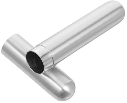 AUTSUPPL Custodia Portasigari in Acciaio Inox 304 Tubo Singolo Ermetico Umidificatore per Sigari, Scatola la Conservazione dei Sigari Compatta e Portatile per Viaggi D’affari e Uso