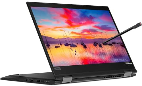 Lenovo ThinkPad L390 Yoga Business Laptop, 13.3 Zoll FHD (1920x1080), Intel Core i5-8265U, 16 GB RAM, 512 GB SSD, QWERTY Tastatur, Pen, Windows 11 Pro (Generalüberholt)