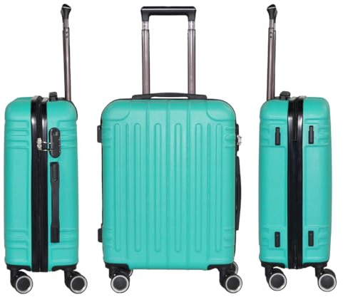 Genérico WSPack Maleta de Cabina 55x40x20 cm | Maleta de Mano ABS Rígida | con 4 Ruedas Dobles Giratorias 360° (Apple Green)