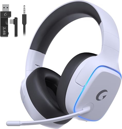 Gvyugke Gaming Headset Wireless mit Mikrofon für PS5, PS4, PC, Switch, Mac