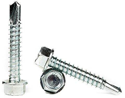 Self Tapping Hexagon Washer Head Drilling Screws - Variety of Sizes and Packs (20, M5.5 x 19mm) H02BC