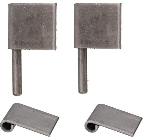 2 Pack Right Hand Steel Lift Off Leaf Hinges 50x80mm Heavy Duty Door Hinge