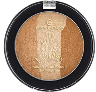 Essence Sun. Sand. & Golden Rainbows. baked multi colour highlighter Nr. 02 chasing the sun Inhalt: 4,5g