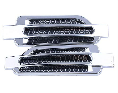 Maso bil fender ventilhuva, krom silver bil hätta luftintag flöde grill hätta ventilskydd