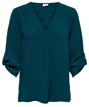 JDY Femme Divya 3/4 Top Wvn Noos Blouse, Bassin Réfléchissant, 38 EU
