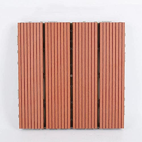Interlocking Flooring Garden Decking Composite Decking Tiles, Deck Composite Plus Decking Tiles, Decking Tiles With Click System For Terrace, Balcony, Roof, Garden Decking GCSQF210720(Color:A;Size:11p