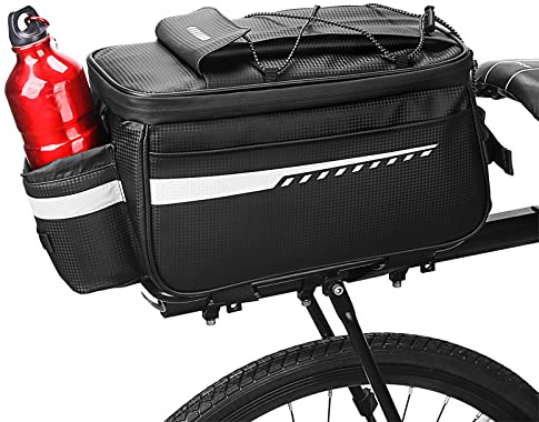 OKYUK Bolsa de Asiento Trasero para Bicicleta, 8L Bolsa para Bicicleta Asiento de Bicicleta Bolsa térmica para Maletero con Impermeable, Mantener la Temperatura de Alimentos y Bebidas