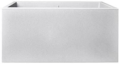 elho Vivo Next Lang 60 - Blumenkasten für Innen & Außen - 100% Recyceltem Plastik - L 59.0 x H 29.2 cm - Grau/Living Beton