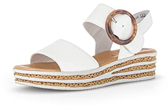 Gabor Damen Plateausandalen, Frauen Sandalen,Best Fitting,Strandschuhe,Plateausandaletten,Dicke Sohle,bequem,Sommerschuhe,Latte,38 EU / 5 UK