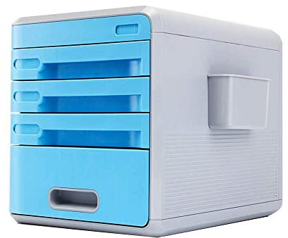 Tresor, feuerfester, wasserdichter Tresor, Tresor, blaues Passwort, Desktop-Aktenschrank, Bürodatensortierung, Aufbewahrungsschrank, mehrschichtiger Schubladenschrank mit Schloss, Tresorschrank (Col