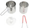 Petit Pot de Friteuse en Acier Inoxydable Durable avec Petit Port de Friture de Cuisine à économie D'huile de Type Olecranon de Japonais pour la Cuisine (1#)