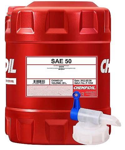 20L +Auslaufhahn CHEMPIOIL SAE 50 universal Motoröl