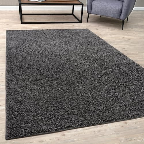 BORING PANDA Living Room Rug - Cosy, Soft and Easy-to-Clean Area Rugs for Bedrooms and Kitchens, (D.Grey, 80 x 150 cm)