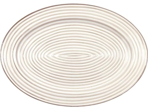 GreenGate Dunes Servierplatte oval White 34x24cm