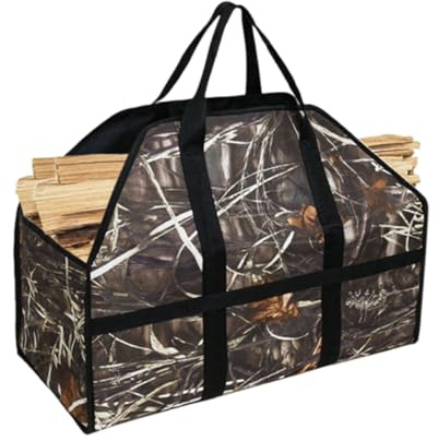 WYFDMNN Firewood Log Carrier & Tote Bag - Extra Large Durable - Best for Fireplaces - Wood Stoves - Firewood - Logs - Camping - Beaches - Landscaping,B