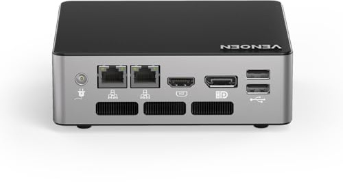 VENOEN Mini PC i5 1215U de 12.ª generación, Mini PC de sobremesa con Windows 11 Pro, Ordenador pequeño, 64 GB de RAM DDR5, SSD de 1TB, HD2.0, DP1.4, Tipo-C, HTPC 4K, LAN RJ45, USB3.2, AC WiFi 6