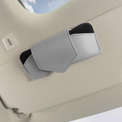 HHGFTIY Brillenhalter für Auto Sonnenblende Brillenetui,Für BMW M6(2door) 2013-2024 Kratzfestes Staubdicht, Schüttelfest,Aonnenblenden Organizer,A