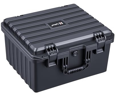 Lykus HC-4030 Wasserdicht Koffer mit Schaumstoff, Innengröße 39x31,5x21,3cm | IP67 wasserdicht, steckbarer Schaum, geeignet für Kameras, Objektive, elektronische Geräte und mehr