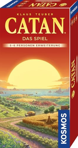 Kosmos 685058 Catan - Das Spiel Ergänzung für 5-6 Personen, Gesellschaftsspiel ab 10 Jahre für 2-6 Personen, Brettspiel aus der Welt von Siedler von Catan