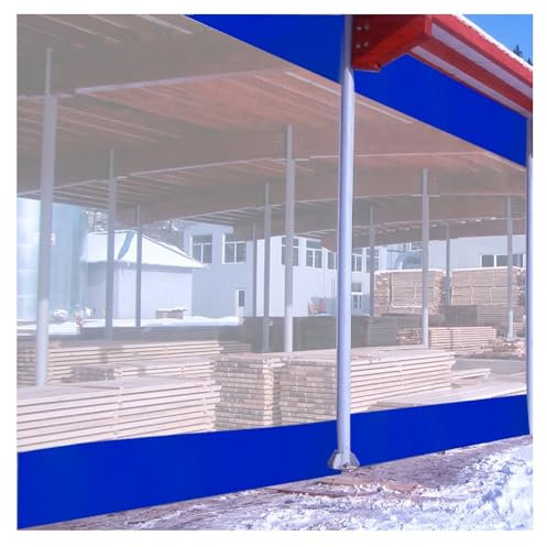 Durchsichtiger Außenvorhang 2x3,5 m Transparente Plane Garten Sichtschutz für Pergola Garage und Pavillon Kunststofftrennwand mit wetterfestem Design