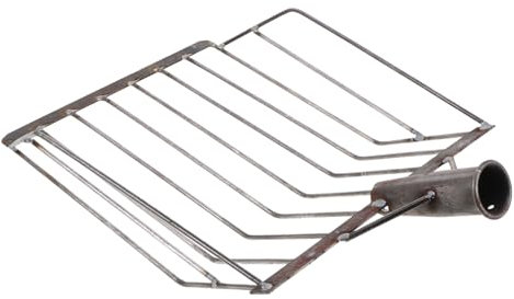 SHERCHPRY Pala De Maíz Recogedor De Arena para Gatos Pala para De Servicio Pesado Horquilla De Excavación Herramienta De Tenedor De Mano De Jardín Acero De Alto Carbono Silver