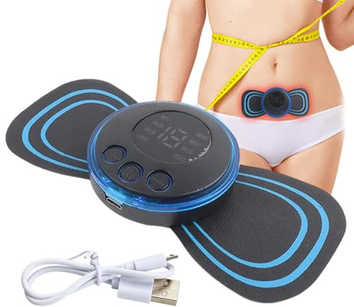 Patch per Massaggiatore - Elettrico per Il Collo, Mini Massaggiatore a Farfalla Elettrico Ems | per Massaggiatore Portatile a Impulsi Muscolari Intelligenti per La Parte Bassa Della Schiena