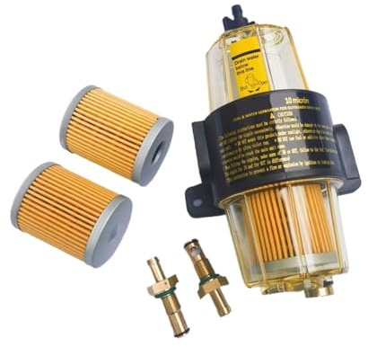 1 pièce UF-10K Élément de filtre à carburant Séparateur d'eau Ensemble UF10K Moteur hors-bord Bateau(As picture A)