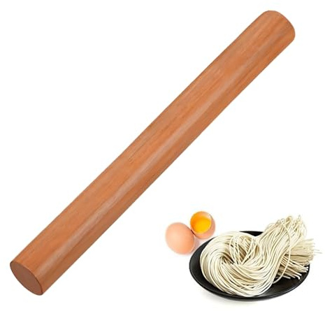 Wooden Rolling Pin, Rolling Pin Dough, Smooth Non Stick Professional Without Handles, French for Baking Pizza, French Dumpling, Cookie, Bread(30cm)
