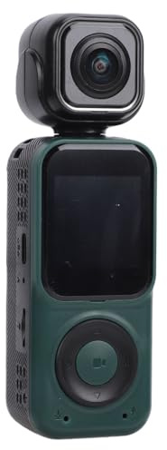 Jiawu Videocamera Vlog, Videoregistratore WiFi Portatile 4K / 30 con Doppio Obiettivo Ruotabile a 90°, Fotocamere POV Portatili per Fotografia, Registrazione Audio e Video