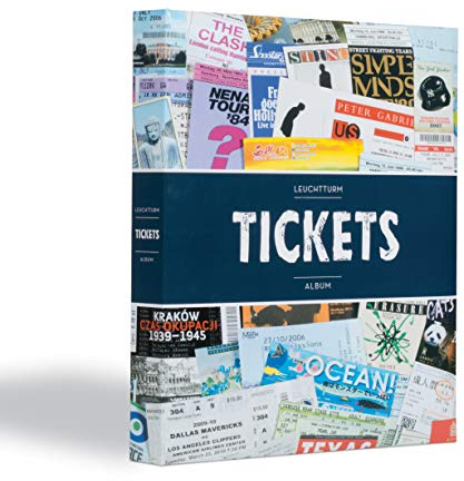 Leuchtturm 357971 Ticket-Sammelalbum - Album für 156 Eintrittskarten, Konzertkarten und Tickets