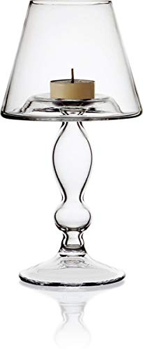 Candelabro de Cristal Modelo Banquet 23,5 cm de Altura, Vela lampara