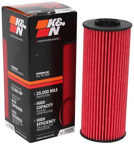 K&N Premium-Ölfilter: Entwickelt zum Schutz Ihres Motors: Kompatibel mit ausgewählten CHRYSLER/DODGE/JEEP/RAM-Fahrzeugmodellen (siehe Produktbeschreibung für Liste kompatibler Fahrzeuge), HP-7025 | Kompatibel mit: CHRYSLER 300C, GRAND VOYAGER V, DODGE CHALLENGER Coupe, CHARGER, DURANGO, GRAND CARAVAN, JOURNEY