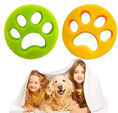 2 PCS Tierhaarentferner Haustier Haarentferner, Wiederverwendbarer für Wäsche Pet Hair Catche Flusensiebe für Hundehaar, Katzenfell, alle Haustiere (Haarentferner1)
