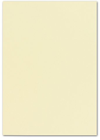 25 DIN A4 Bastelkarton - Vanille (Creme) - 240 g/m² - 21 x 29,7 cm - Ton-Papier Bastelkarte Fotokarton FarbenFroh