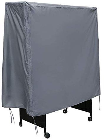 STTC Tischtennisplatte Schutzhülle, Wasserdichtes Abdeckung für Tischtennisplatte für den Außenbereich, Staubdicht, schützt vor Beschädigungen, wetterfest, 155x75x150cm,Grau