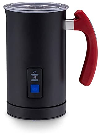 Electric Milk Frother and Warmer Automatic Milk Foamer with Hot & Cold Milk Functionality for Coffee Hot Chocolate (Color : Black) (Black)