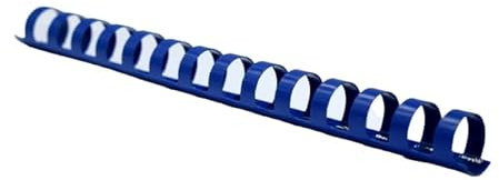 Bind2Go Plastikbinderücken, 14 Ringe, A5, 16 mm, Blau, 50 Stück
