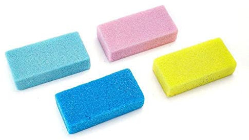 BBASILIYSD 1 pz pietra pomice esfoliare la cura dei piedi morti pelle secca callo pedicure scrubber colore pietra rimozione 10 * 5 * 2,5 cm casuale PU schiuma