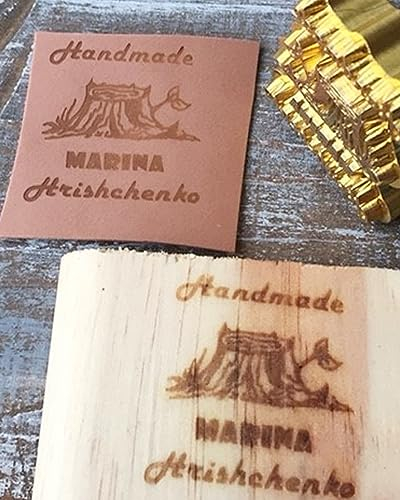 Branding Eisen Custom Holz Branding Eisen Hitze Stempel Einschließlich Der Griff für Geschenk (3,8 x 3,8 cm)