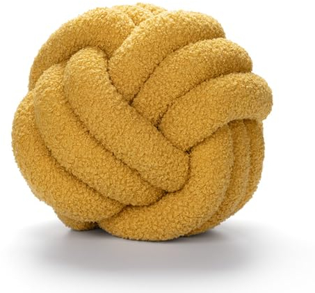 RZYW Knot Cushion, Knot Pillow,Knotted Cushion, Decorative Cushion Knot, Plush Cushion, Soft, Knot Ball Cushion,A11,D28CM
