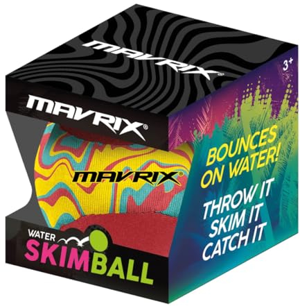 Mavrix | Bouncing Water Skim Ball, Soft Bouncing Water Ball, Kids Floating Water Ball, Pool Toys for Kids and Adults